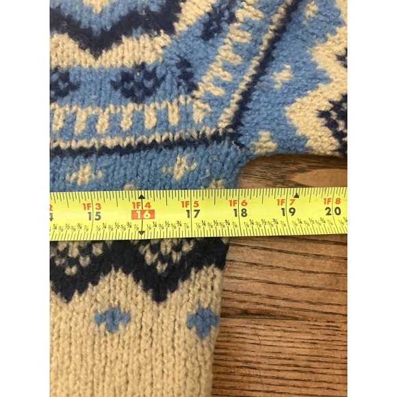 Abercrombie & Fitch Men's Small Fair Isle Woole Blend Crewneck Knit Sweater - Picture 3 of 5